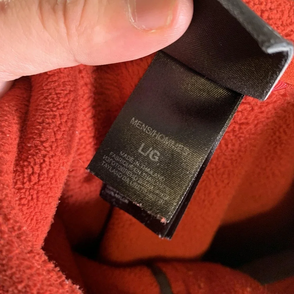 The North Face Jacket Mens‎ Large Red Fleece Full Zip Interchange Hiking Coat